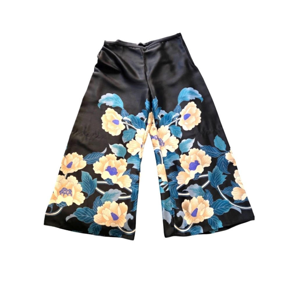 Floral Wide-Leg Pants